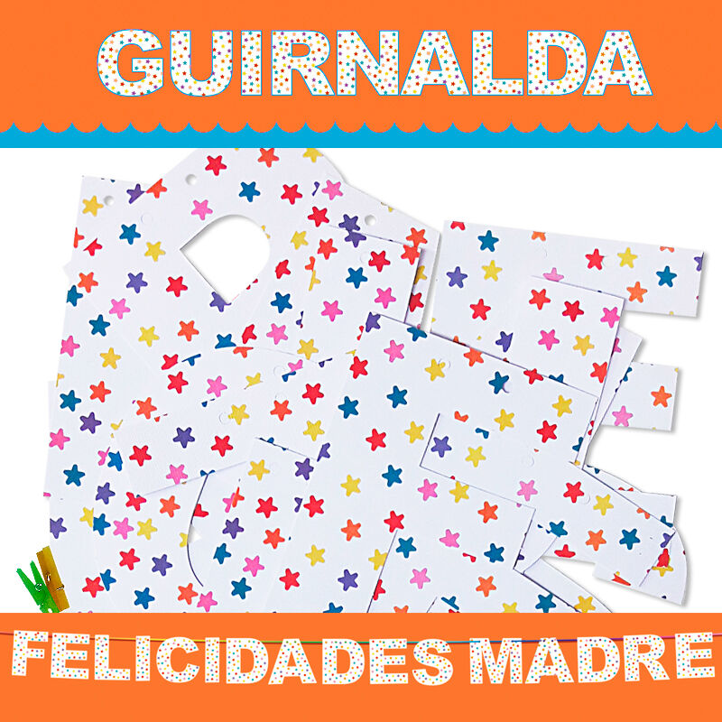 GARLAND PARABÉNS MÃE (Cartão 220gr)
