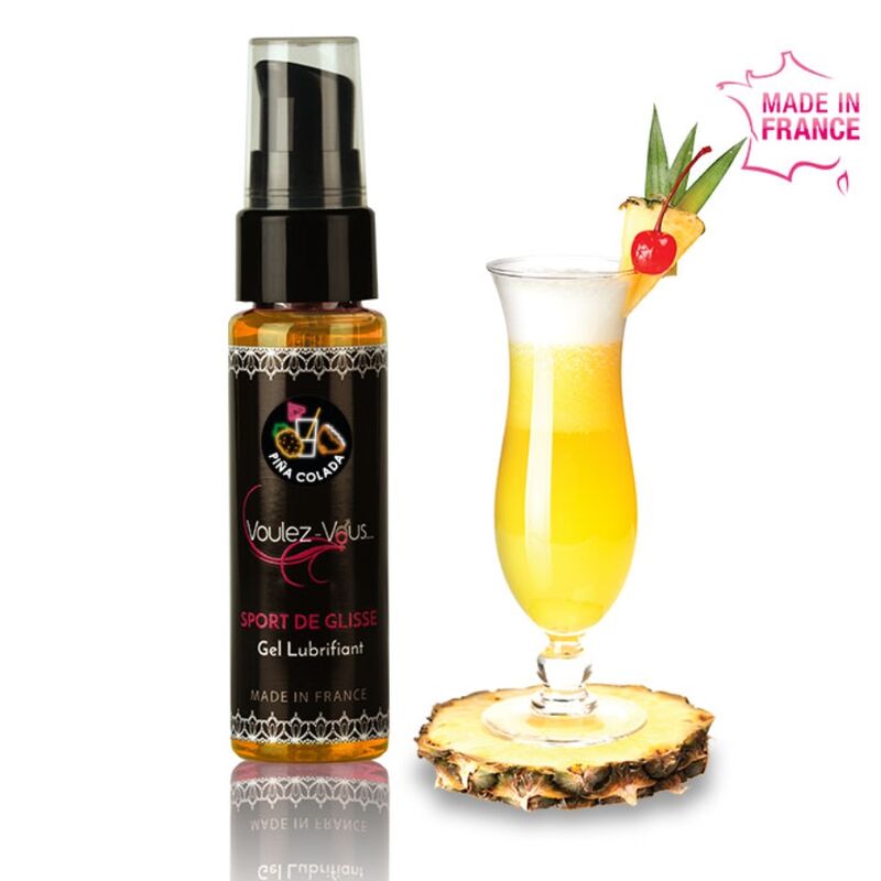 VOULEZ-VOUS GEL LUBRICANTE BASE AGUA – PIÑA COLADA – 35 ML