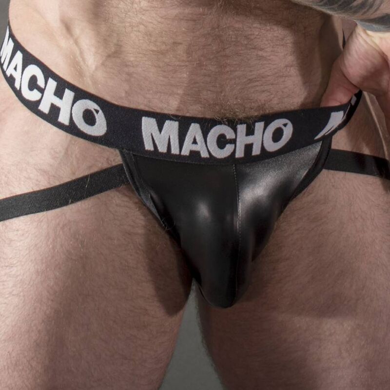 MACHO – MX25NC JOCK BLACK LEATHER S