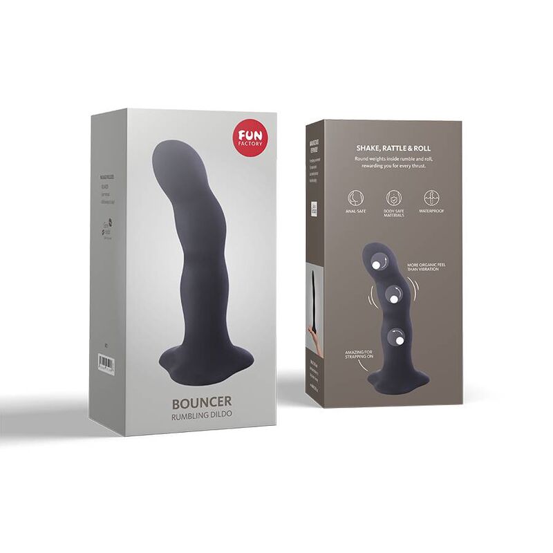 FUN FACTORY – BOUNCER SHAKE DILDO BLACK