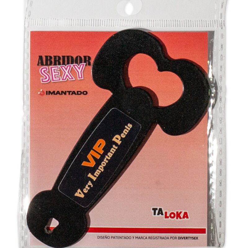 TALOKA – ABRIDOR DE METAL MAGNÉTICO MUITO IMPORTANTE PÊNIS PRETO /es/pt/en/