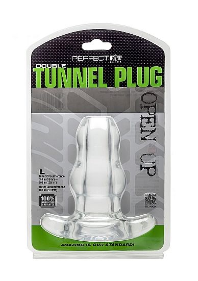 PLUGUE DE TÚNEL DUPLO DE AJUSTE PERFEITO XL LARGE – CLEAR