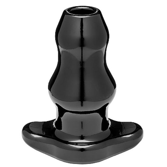 PLUGUE DE TÚNEL DUPLO DE AJUSTE PERFEITO L GRANDE – PRETO