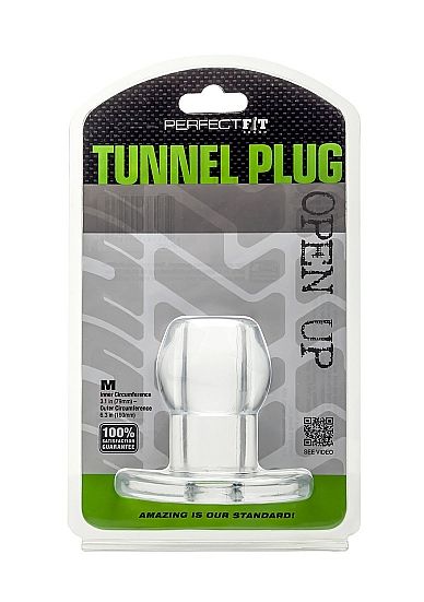 PERFECT FIT ASS TUNNEL PLUG SILICONE CLEAR M
