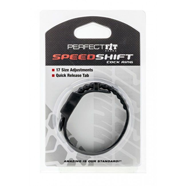 Ajuste perfeito Speed Shift anel peniano preto OS