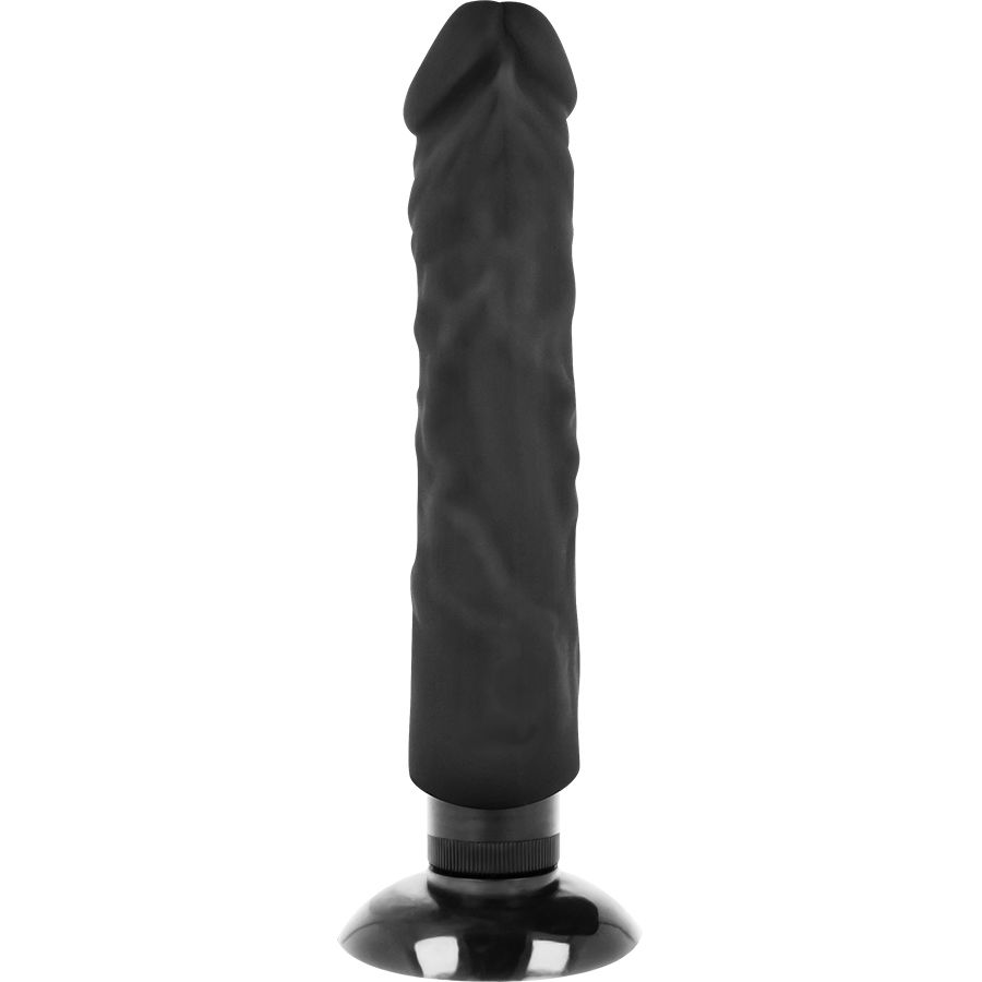BASECOCK REALISTIC VIBRATOR 2-1 BLACK 20CM