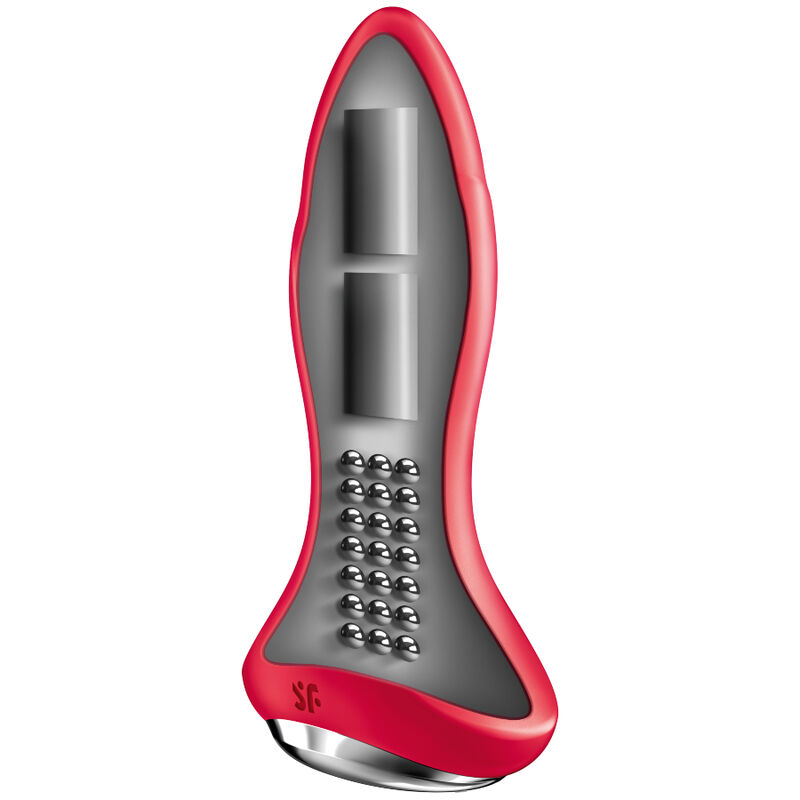 SATISFYER ROTATOR PLUG 1+ VIBRATING PLUG APP – RED