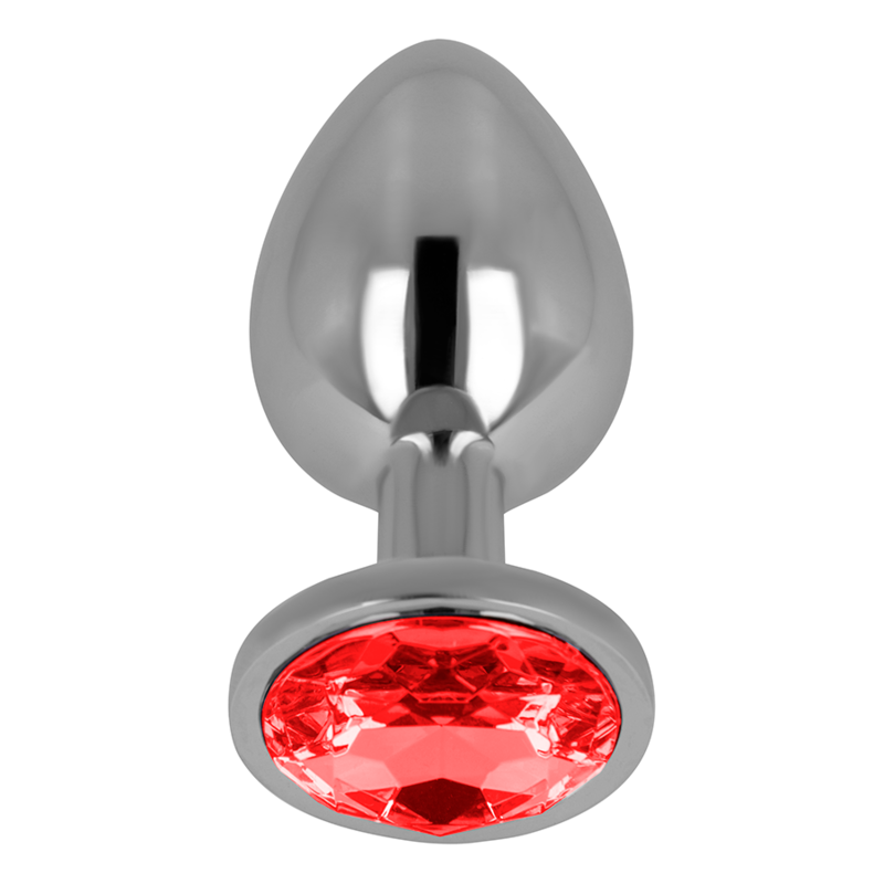OHMAMA ANAL PLUG METAL RED 7 CM