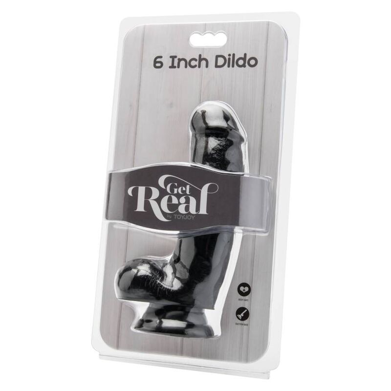 CAIA NA REAL – DILDO 12 CM COM BOLAS PRETAS
