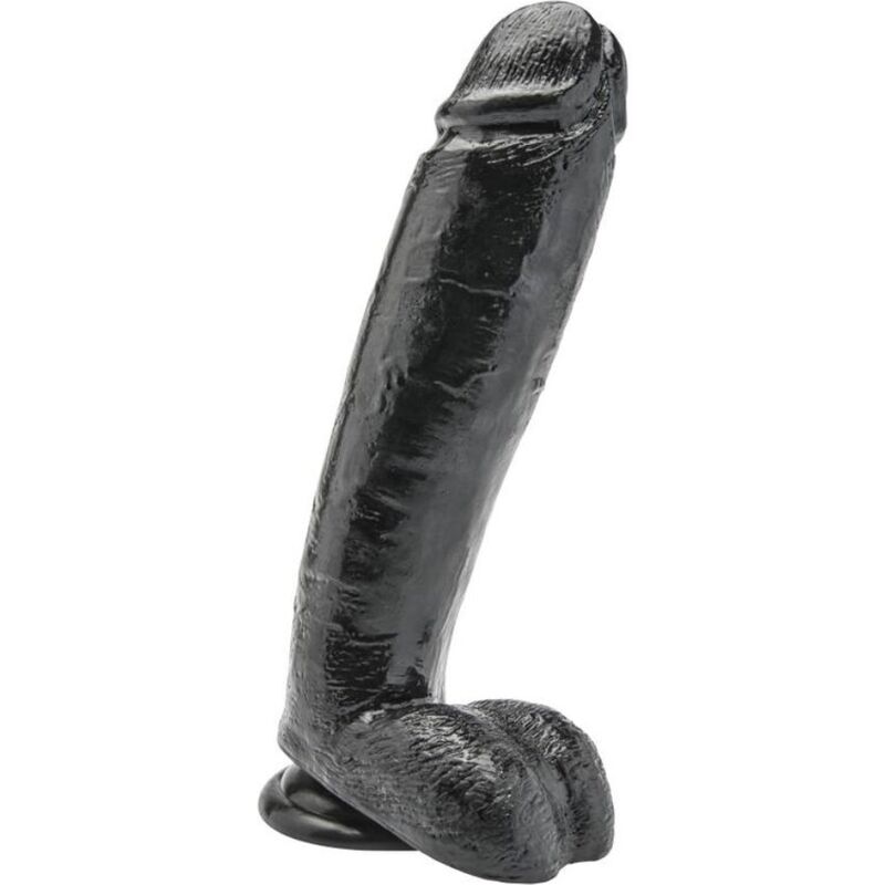 CAIA NA REAL – DILDO 25,5 CM COM BOLAS PRETAS