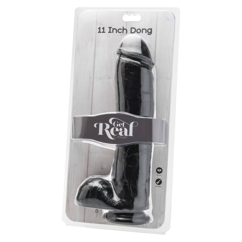 CAIA NA REAL – DILDO 28 CM COM BOLAS PRETAS