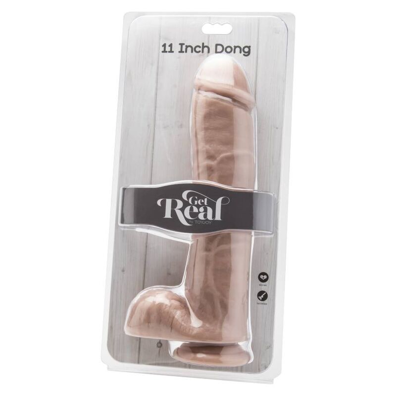 CAIA NA REAL – DILDO 28 CM COM PELE DE BOLAS