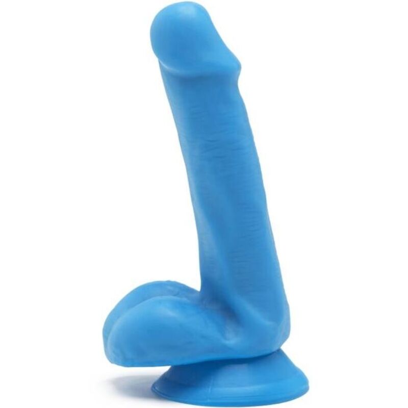 Caia na Real – HAPPY DICKS DILDO 12 CM BOLAS AZUIS