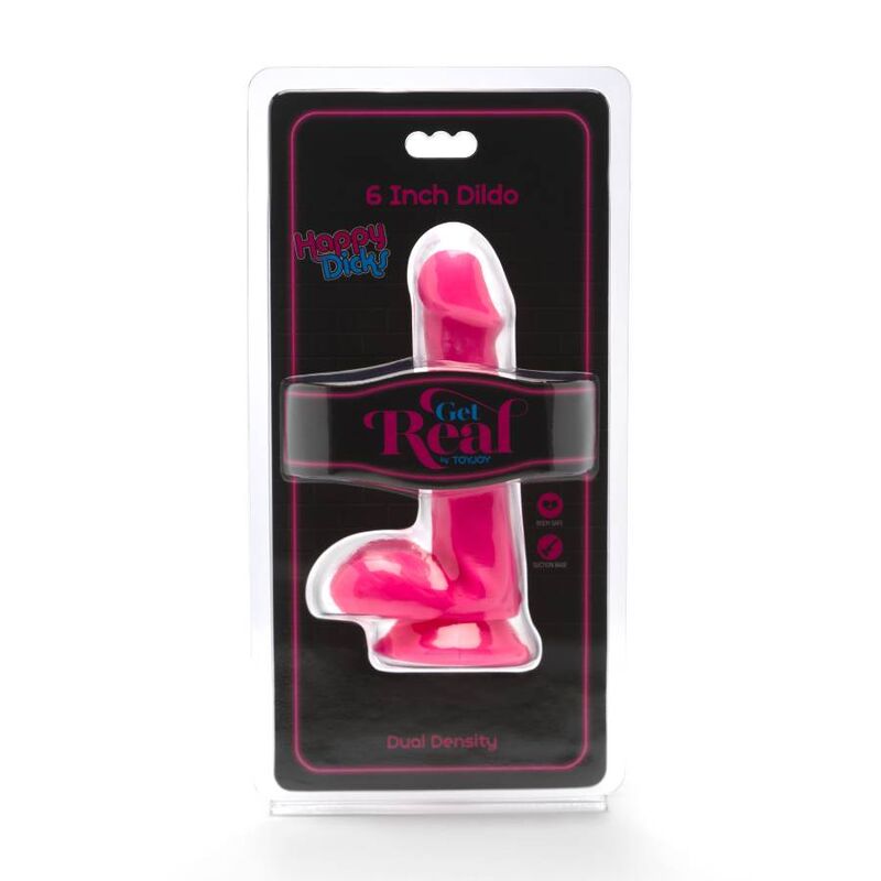 Caia na Real – HAPPY DICKS DILDO BOLAS DE 12 CM ROSA
