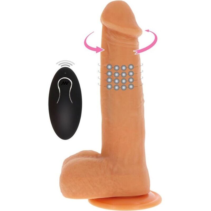 CAIA NA REAL – CONTAS ROTATIVAS VIBRANDO PELE DILDO